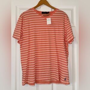 Ralph Lauren Men's Striped V- neck Tee.